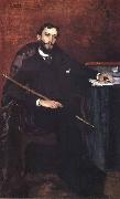 Rodolfo Amoedo Retrato de Gonzaga Duque oil on canvas